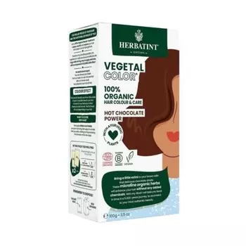 Органический горячий шоколад Power Vegetal Color 100 г, Herbatint