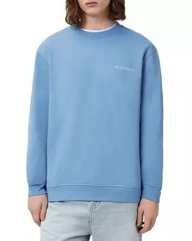 Органический хлопковый худи с принтом Underground ALLSAINTS, синий