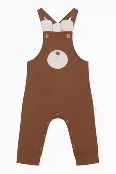 Органический хлопок и бамбук комбинезон Mori, коричневый