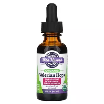 Органический хмель валерианы Oregons Wild Harvest, 30 мл