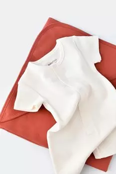 Органический комбинезон с короткими рукавами csyw1014 BabyCosy Organic Wear