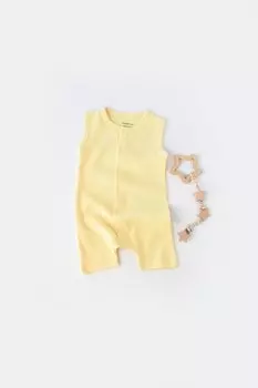 Органический комбинезон с вафельными бретелями BabyCosy Organic Wear