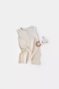 Органический комбинезон с вафельными бретелями csyw1006 BabyCosy Organic Wear