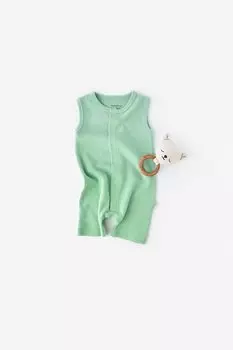 Органический комбинезон с вафельными бретелями csyw1007 BabyCosy Organic Wear