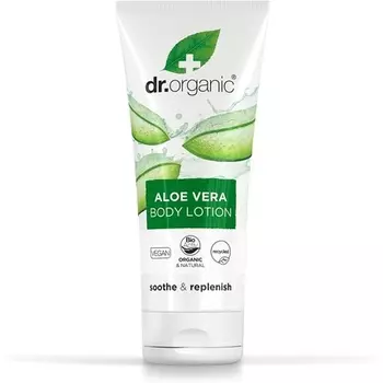 Органический лосьон с алоэ вера, натуральный веганский увлажняющий крем без парабенов и Sls для сухой кожи, 200 мл, Dr Organic