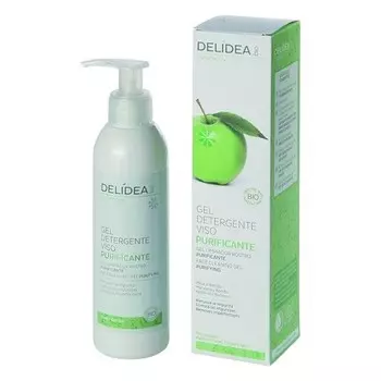 Органический очищающий гель Delidea для ухода за лицом, осветляющий яблоко и бамбук, Delidea Bio