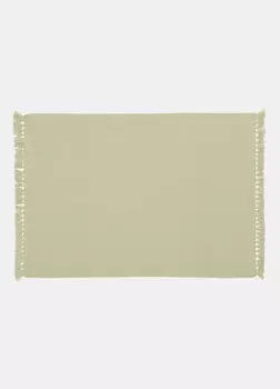 Органический ребристый коврик для столовых приборов Croff, зеленый