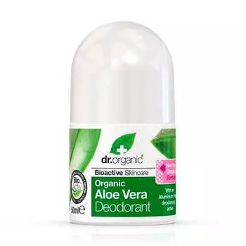 Органический шариковый дезодорант с алоэ вера 50 мл Dr. Organic