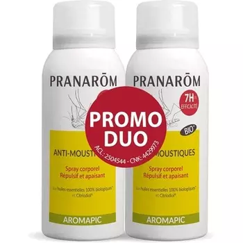 Органический спрей для тела от комаров Pranarom Aromapic Duo с длительной защитой Pranarm