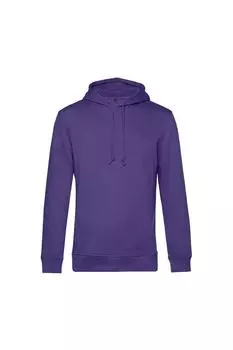 Органический свитер с капюшоном B&C, фиолетовый