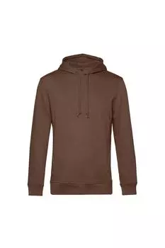 Органический свитер с капюшоном B&C, коричневый