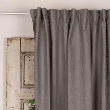 Органический вязаный плед Ibena Somero 150x200 см - мягкий плед горчичного цвета, вязаный в один цвет, плед из шерсти, плед для дивана, приятный мягкий Gerster, серый