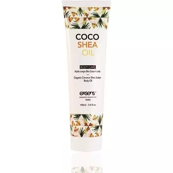 Органическое кокосовое масло для тела ши 100 мл, Exsens