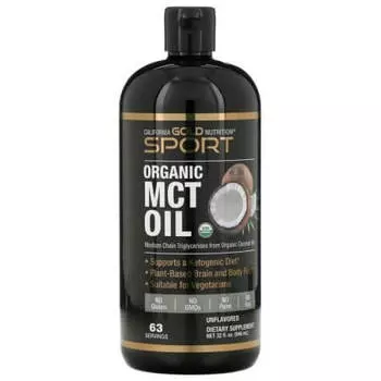 Органическое масло MCT California Gold Nutrition, 946 мл