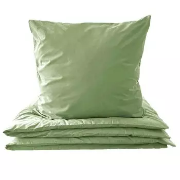 Органическое постельное белье хлопок сатин 135х200 80х80 комплект 2 шт. 4 шт серо-розовый мятно-зеленый: мятно-зеленый / 2 шт aboutyourhome-shop