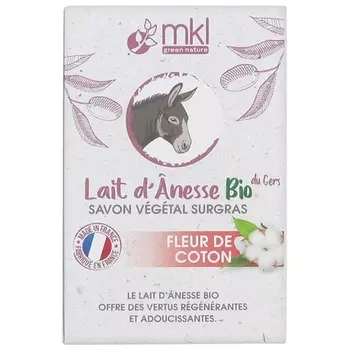 Органическое растительное увлажняющее средство на основе ослиного молока Mkl Green Nature