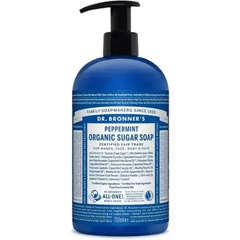 Органическое сахарное мыло с перечной мятой 710 мл Dr. Bronner's