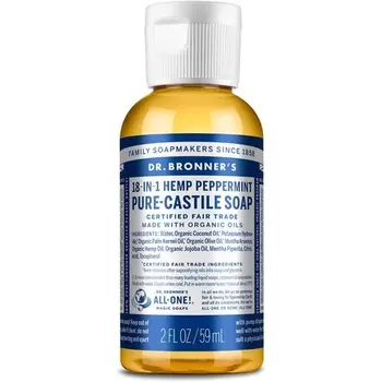Органическое жидкое мыло с перечной мятой Pure-Castile 59 мл Dr. Bronner's