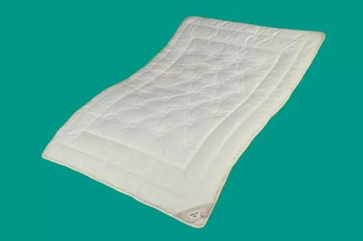 Органическое зимнее одеяло сосна 155х220 стеганая шерсть органический контроль GARANTA, белый