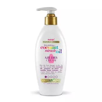 Organix Frizz-Defying + Coconut Miracle Oil Air Dry Cream для сухих и поврежденных волос 177мл
