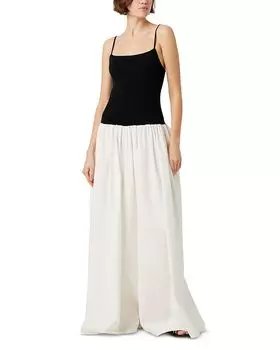 Ориэль Платье макси с заниженной талией TOCCIN, черный