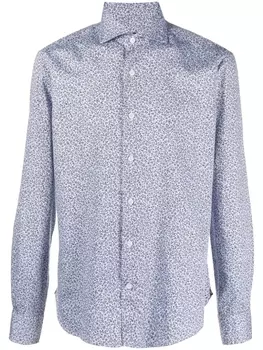 Orian рубашка с длинными рукавами и цветочным принтом, синий