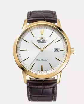 ORIENT Contemporary RA-AC0F04S10B Автоматические мужские часы из коричневой кожи Orient, коричневый