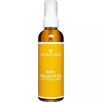 Orientana Bio Целлюлитное масло с 17 аюрведическими растениями, 100% натуральное веганское масло для ухода за кожей, 100 мл