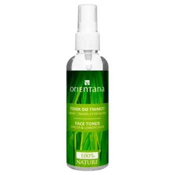 Orientana Imbir i trawa cytrynowa натуральный безалкогольный тоник для лица, шеи и декольте, 100 мл