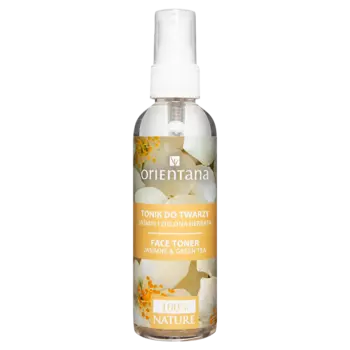 Orientana Jaśmin i zielona herbata натуральный безалкогольный тоник для лица, шеи и декольте, 100 мл