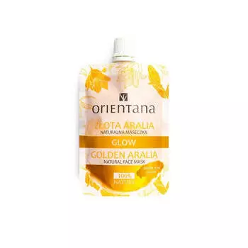 ORIENTANA Сияющая натуральная маска для лица Golden Aralia 30мл
