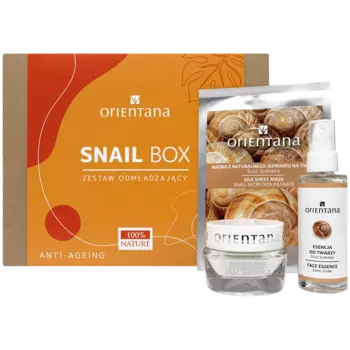 Orientana Snail Box набор: крем для лица, 50 мл + эссенция для лица, 50 мл + тканевая маска для лица, 1 шт.