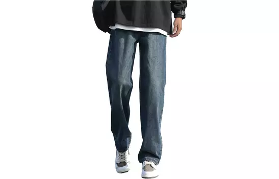 Original Charcoal Оригинальные темно-серые джинсы унисекс, Голубой (обычная версия)