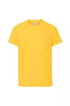 Оригинальная футболка с коротким рукавом Fruit of the Loom, желтый