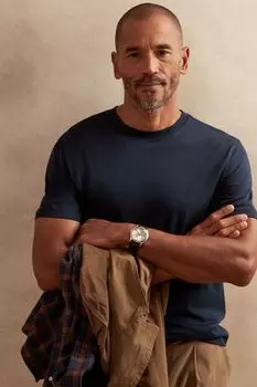 Оригинальная футболка SUPIMA Banana Republic, синий