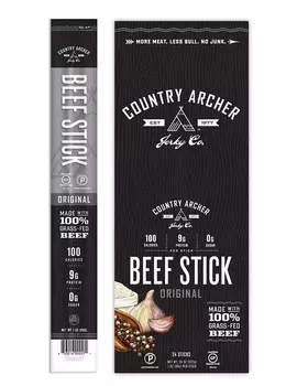 Оригинальная говяжья палочка - 1 унция. Country Archer Jerky Co.