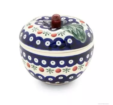 Оригинальная керамическая жаровня для яблок Bunzlau с крышкой =12,6 В=11,6см дизайн 41 Bunzlauer Keramik