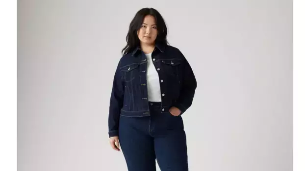 Оригинальная куртка дальнобойщика (большие размеры) Levi's, цвет Even Rinse - Dark Wash