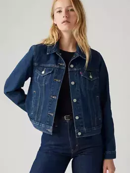 Оригинальная куртка дальнобойщика Levi's, цвет Clean Dark Authentic - Dark Wash