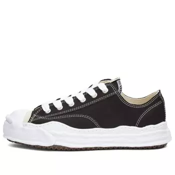 Оригинальная подошва с заниженным носком, холст, с низким вырезом Maison Mihara Yasuhiro, черный