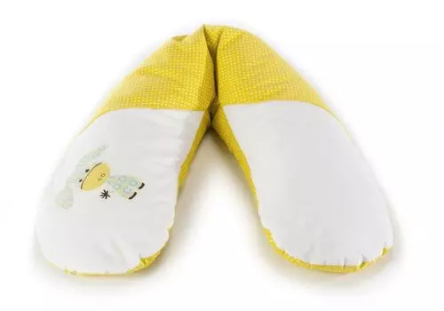 Оригинальная подушка для кормления Theraline с внешним чехлом, дизайн № 70 «Осел аказия желтый».