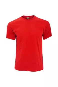 Оригинальная полноразмерная футболка Screen Stars с короткими рукавами Fruit of the Loom, красный