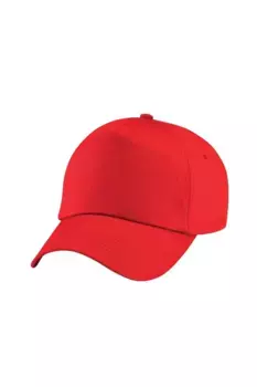 Оригинальная пятипанельная кепка Beechfield, красный