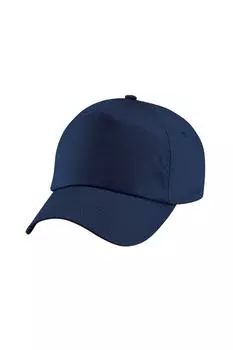 Оригинальная пятипанельная кепка Beechfield, темно-синий