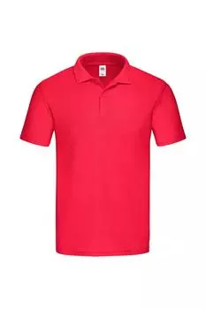 Оригинальная рубашка-поло Fruit of the Loom, красный