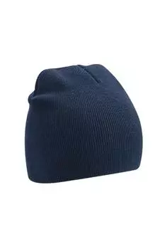 Оригинальная шапка из переработанных материалов Beechfield, темно-синий