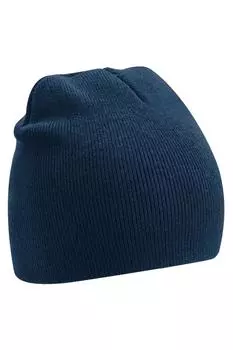 Оригинальная шапка из переработанных материалов Beechfield, темно-синий