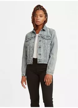 Оригинальная синяя женская джинсовая куртка Standard Grinding TRUCKER ALL MINE Levis, синий