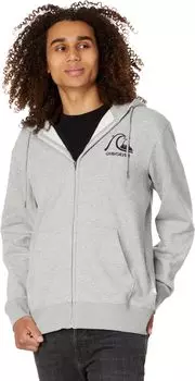 Оригинальная толстовка с молнией во всю длину Quiksilver, цвет Athletic Heather