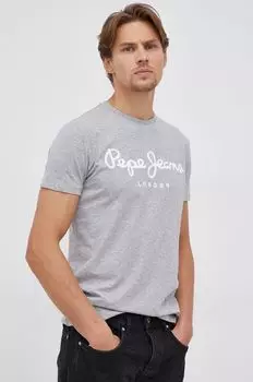 ОРИГИНАЛЬНАЯ СТРЕТЧ футболка N Pepe Jeans, серый